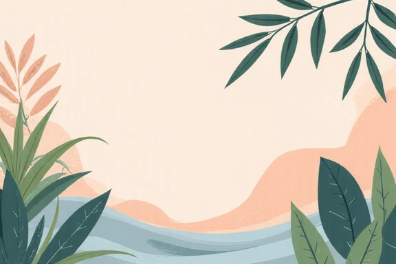 Imagen abstracta de bienestar y equilibrio con elementos naturales